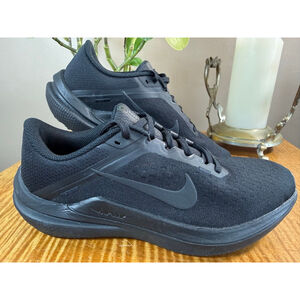 Women’s Nike Winflo Triple Black Sneakers Shoes 8.5